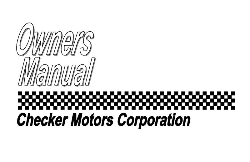 1965 Checker Owners Manual